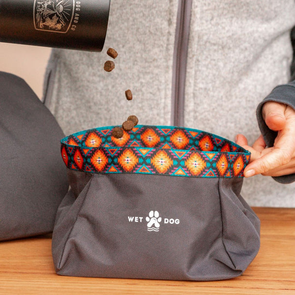 Lightweight dog bowl, hiking and camping dog bowl. Travel dog bowl