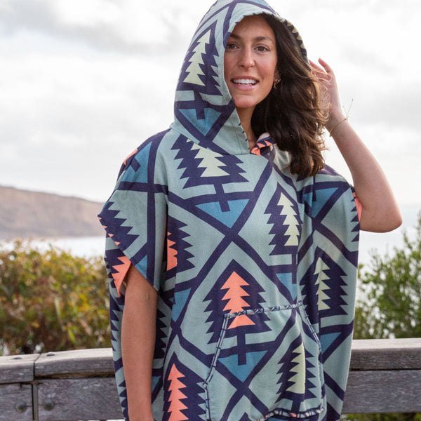 Otway hooded poncho towel
