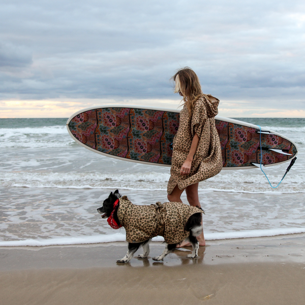 Hooded Poncho Towel - Leo