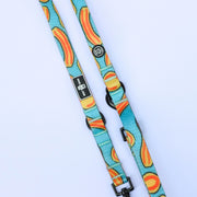 Waterproof, sand proof dog lead. Stainless Steel D Ring. Recycled webbing. Eco friendly coating. Designed in Australia 