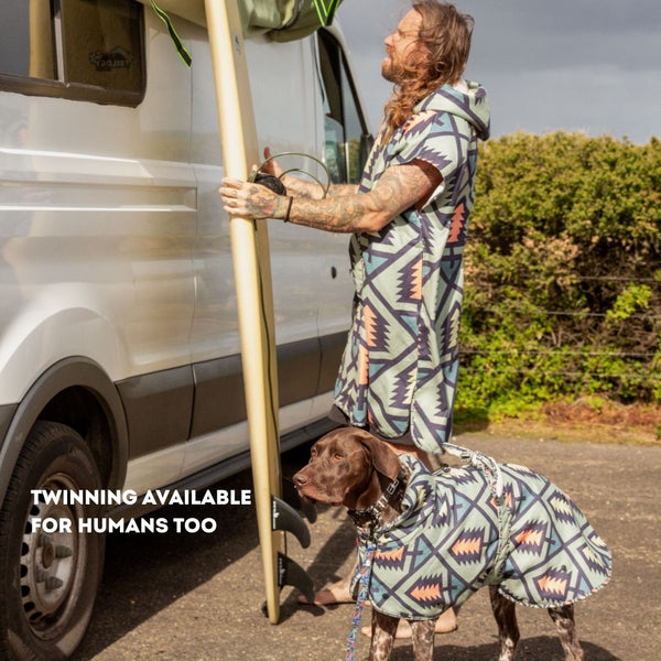 Otway Print Hooded Towel Bundle For You and Your Dog