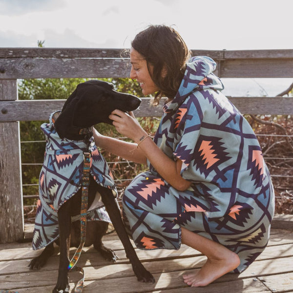 Otway Print Hooded Towel Bundle For You and Your Dog